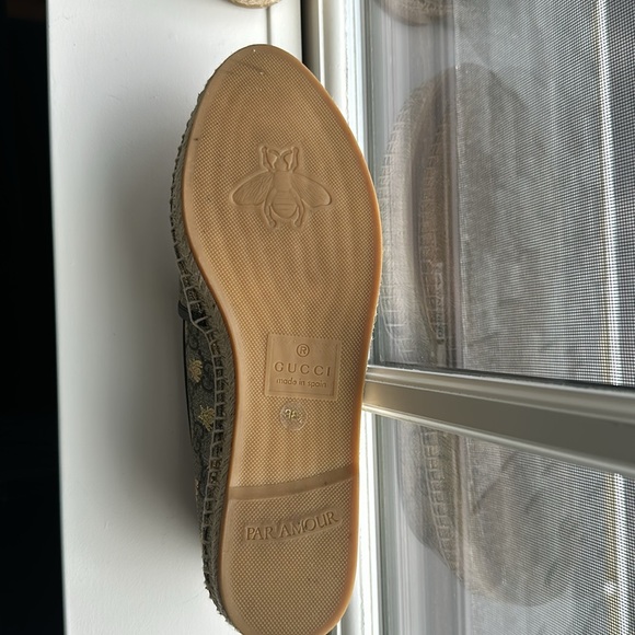 Gucci GG Supreme Bee Espadrilles Shoes size 38.5 - Picture 4 of 4